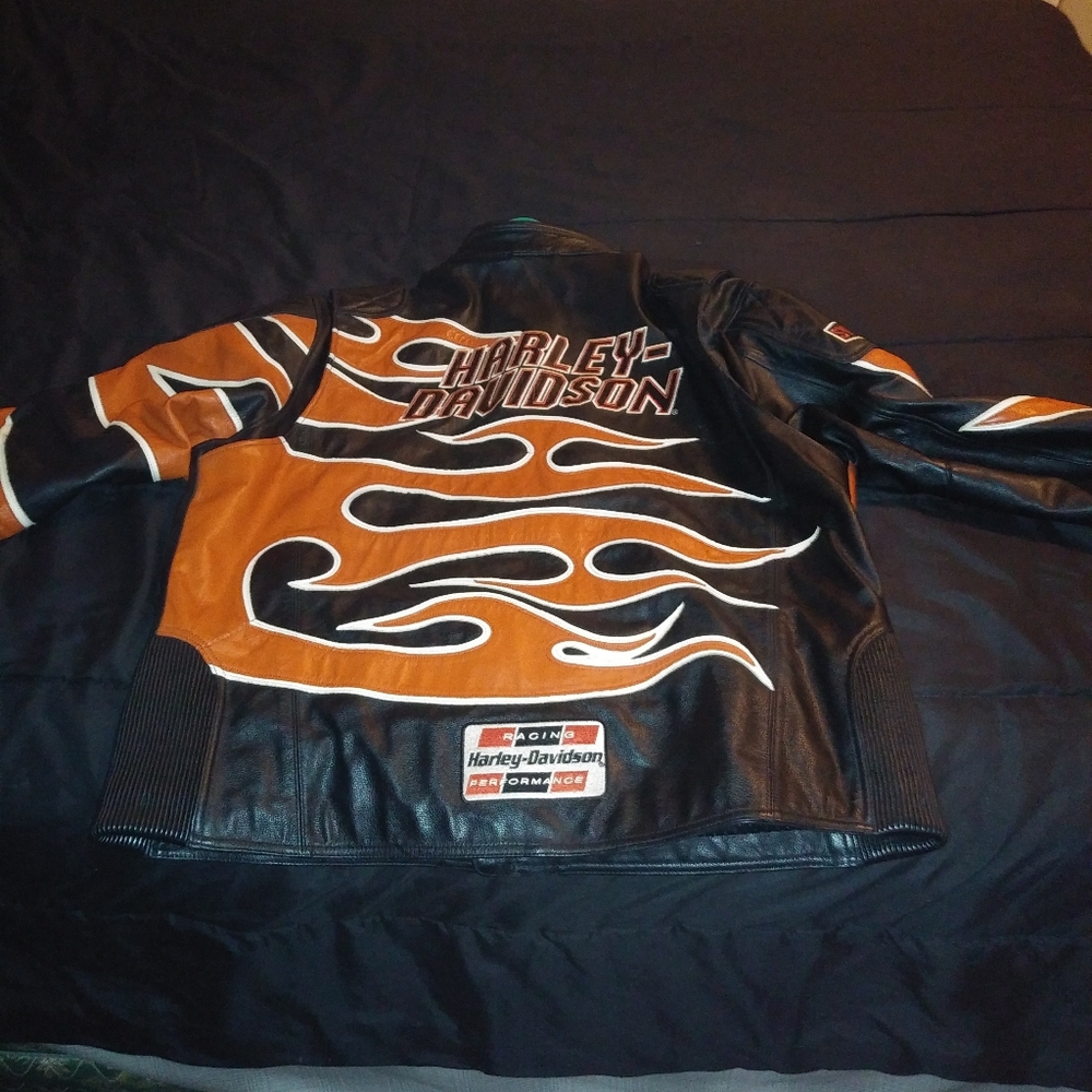 Harley Davidson leather racing jacket
